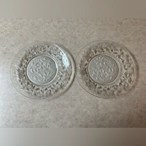 glass appetizer / candy plates